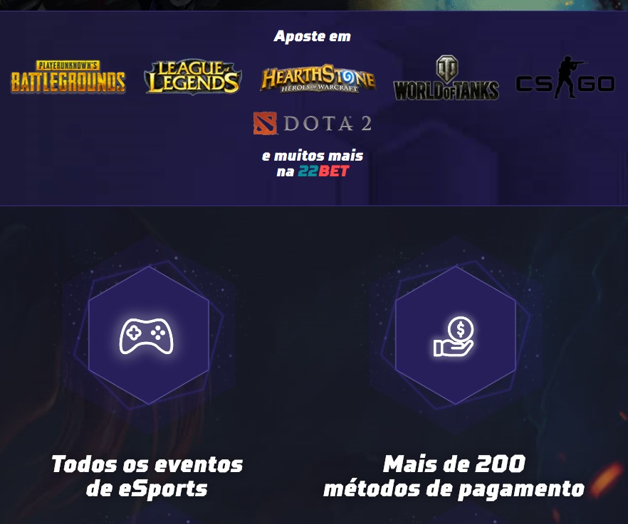 Banner de promoção eSports