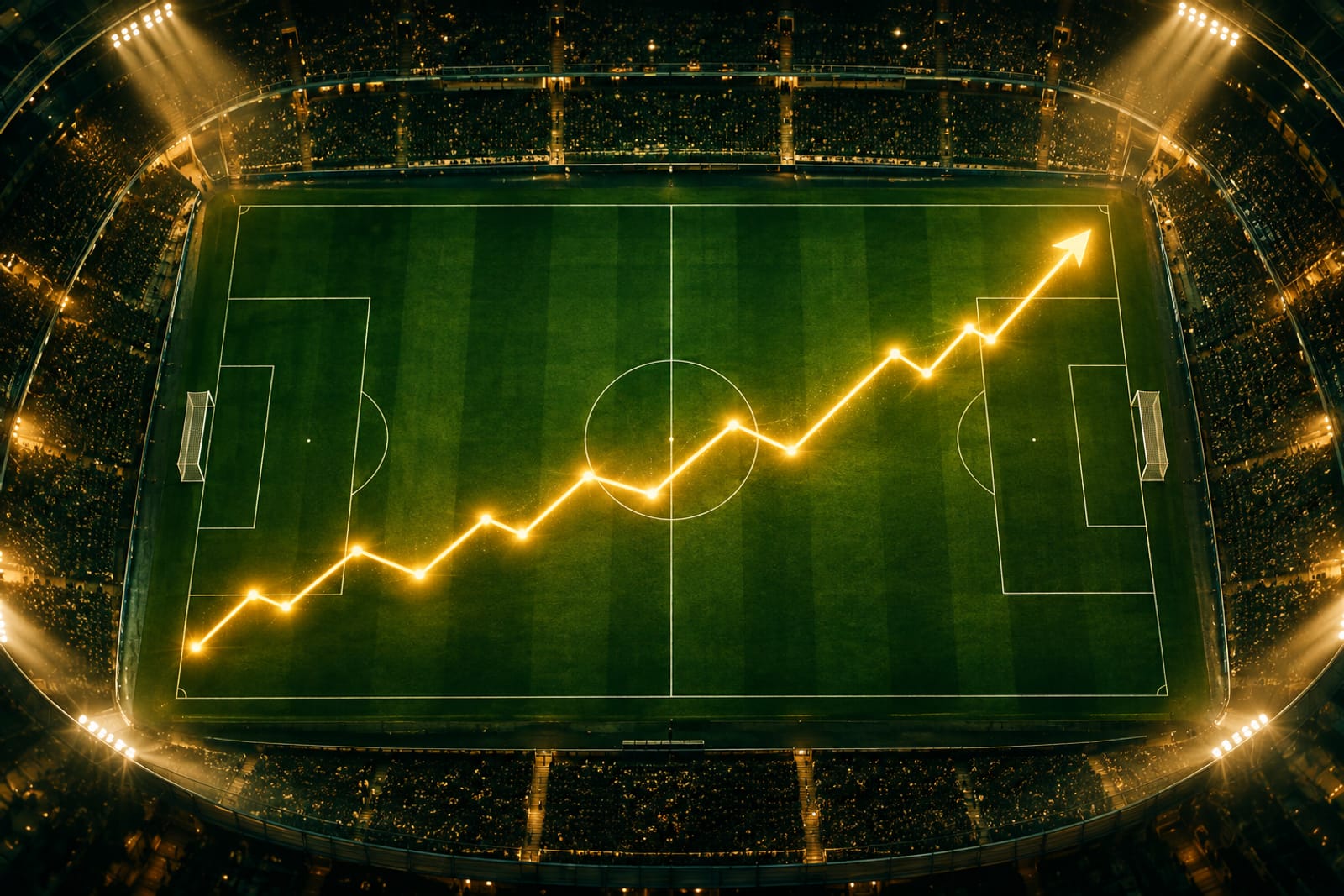 Gráfico de cotas a subir